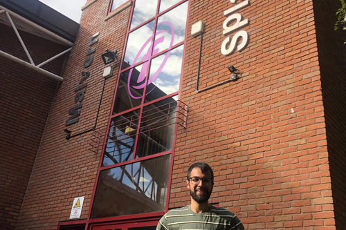 Cllr Kaleem Aksar at the Splash leisure centre