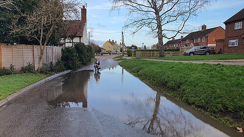flooded footpath